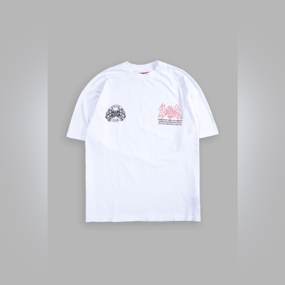 (1 OF 500) CREATOR V2 "PREMIUM" OVERSIZED TEE IN WHITE/RED -(Soldout)‼️🐺‼️🐺 - Picture 2 of 9